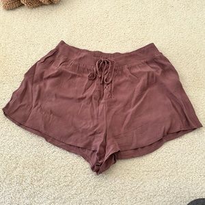 Mauve Pink Flowy Shorts